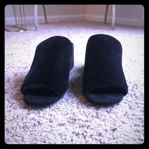 Black velvet slides-Jeffrey Campbell new w/o box